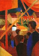 August Macke Tightrope Walker oil painting